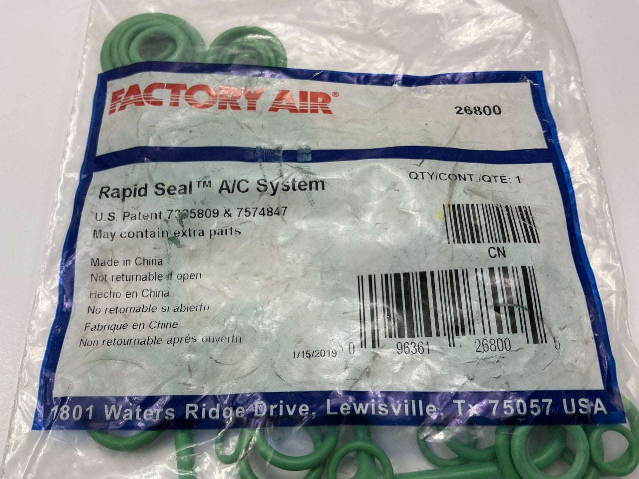 Factory Air 26800 A/C System O-Ring Seal Kit