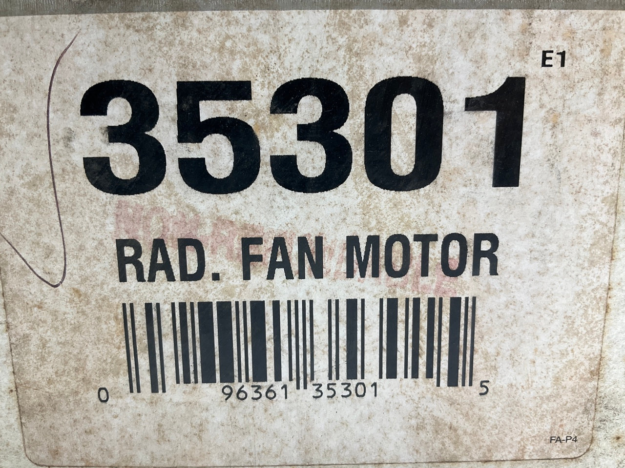 Factory Air 35301 Engine Cooling Fan Motor