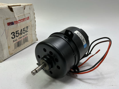 Factory Air 35452 Engine Cooling Fan Motor For 1989-1990 Dodge Dynasty 2.5L 3.0L