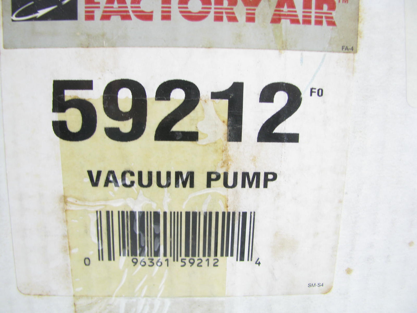 Factory Air 59212 1/3HP 2 CFM Single Stage Vacuum Pump - 1/4'' Male X 1/2'' ACME