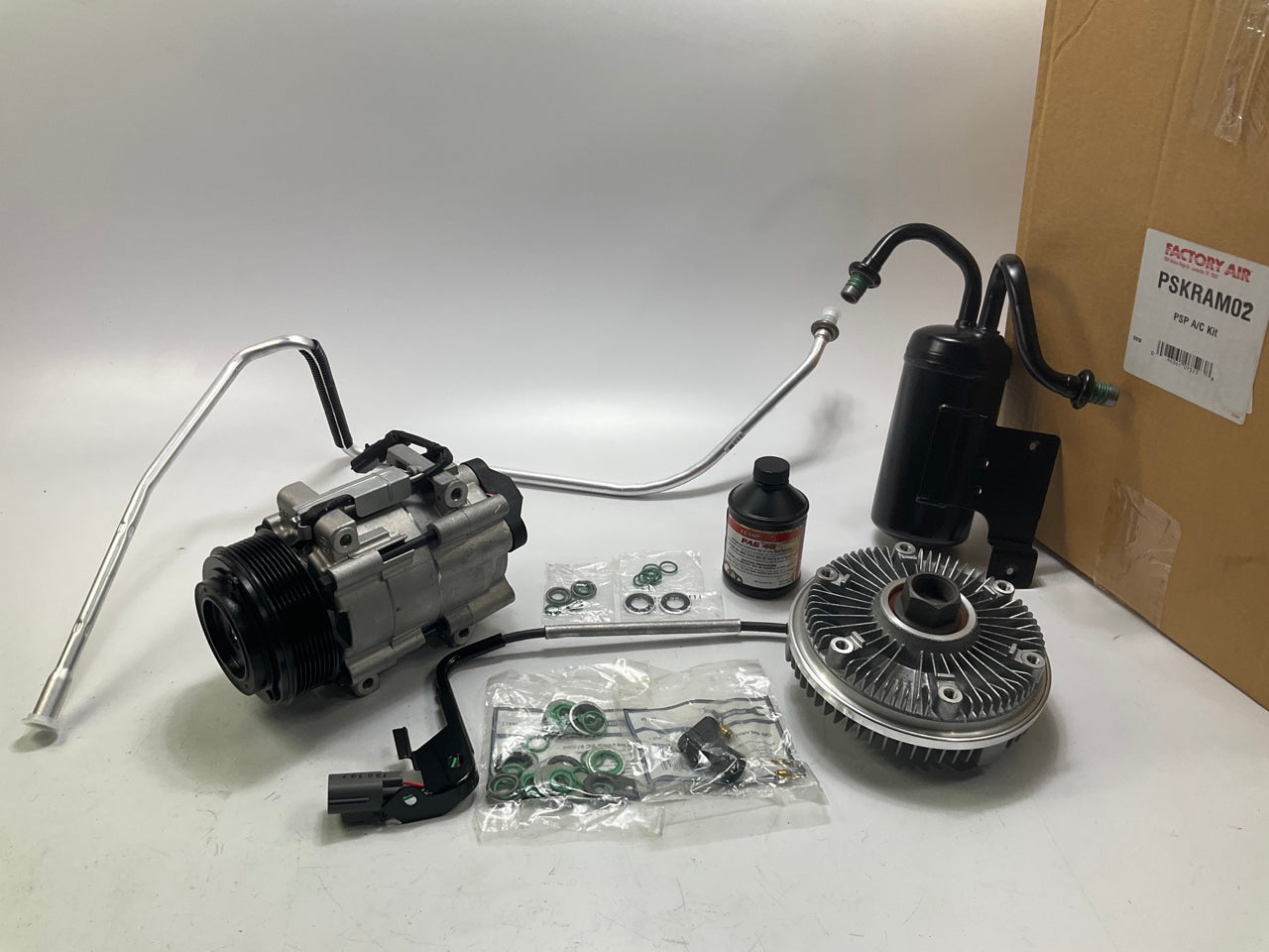 Factory Air PSKRAM02 A/C Compressor Replacement Kit W/ Fan Clutch Accumulator