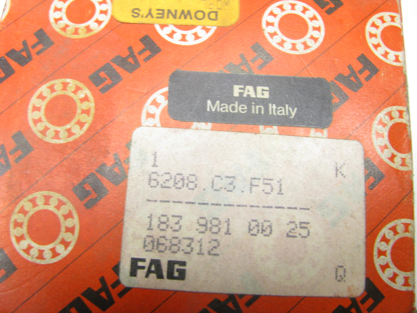 FAG 6208-C3-F51 Wheel Bearing