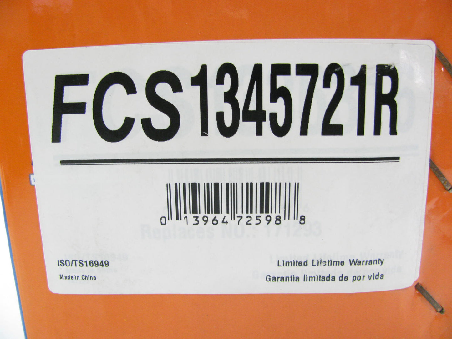 FCS 1345721R Rear RIGHT Suspension Strut And Coil Spring For 2012-14 Honda CR-V