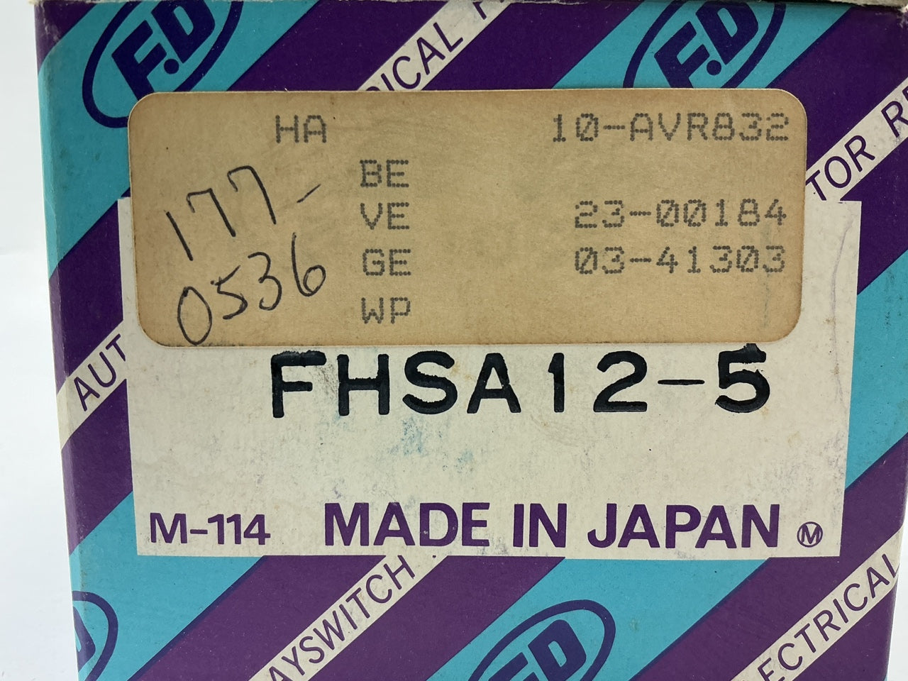 FD FHSA12-5 Voltage Regulator For 1977-1981 Subaru DL, GF, GL, GLF