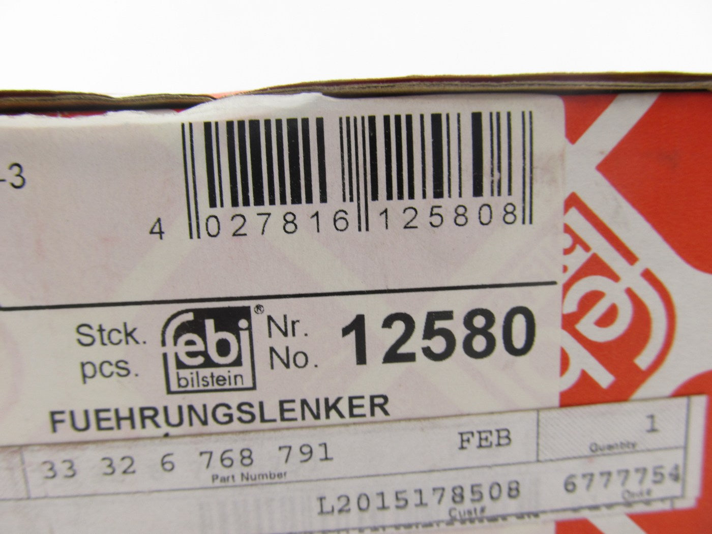 Febi 12580 Suspension Control Arm Rear Lower