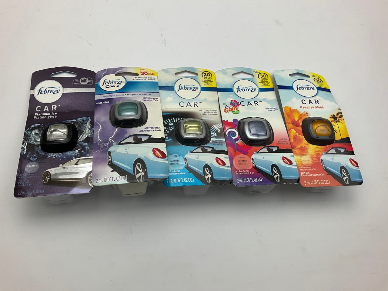 33 Febreze Car Vent Clips Air Freshener Lot