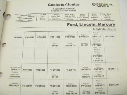 Federal Mogul 1010WT World Trade Gasket Catalog, Interchange Weatherly #300 1989