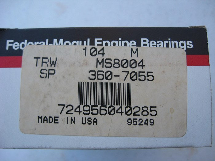 Federal Mogul 104M STD High Performance Main Bearings - Chevy GM 200 229 262 V6