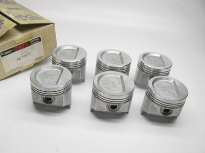 (6) Federal Mogul 1081P Engine Piston - Standard For 1969-1987 Ford 300-L6