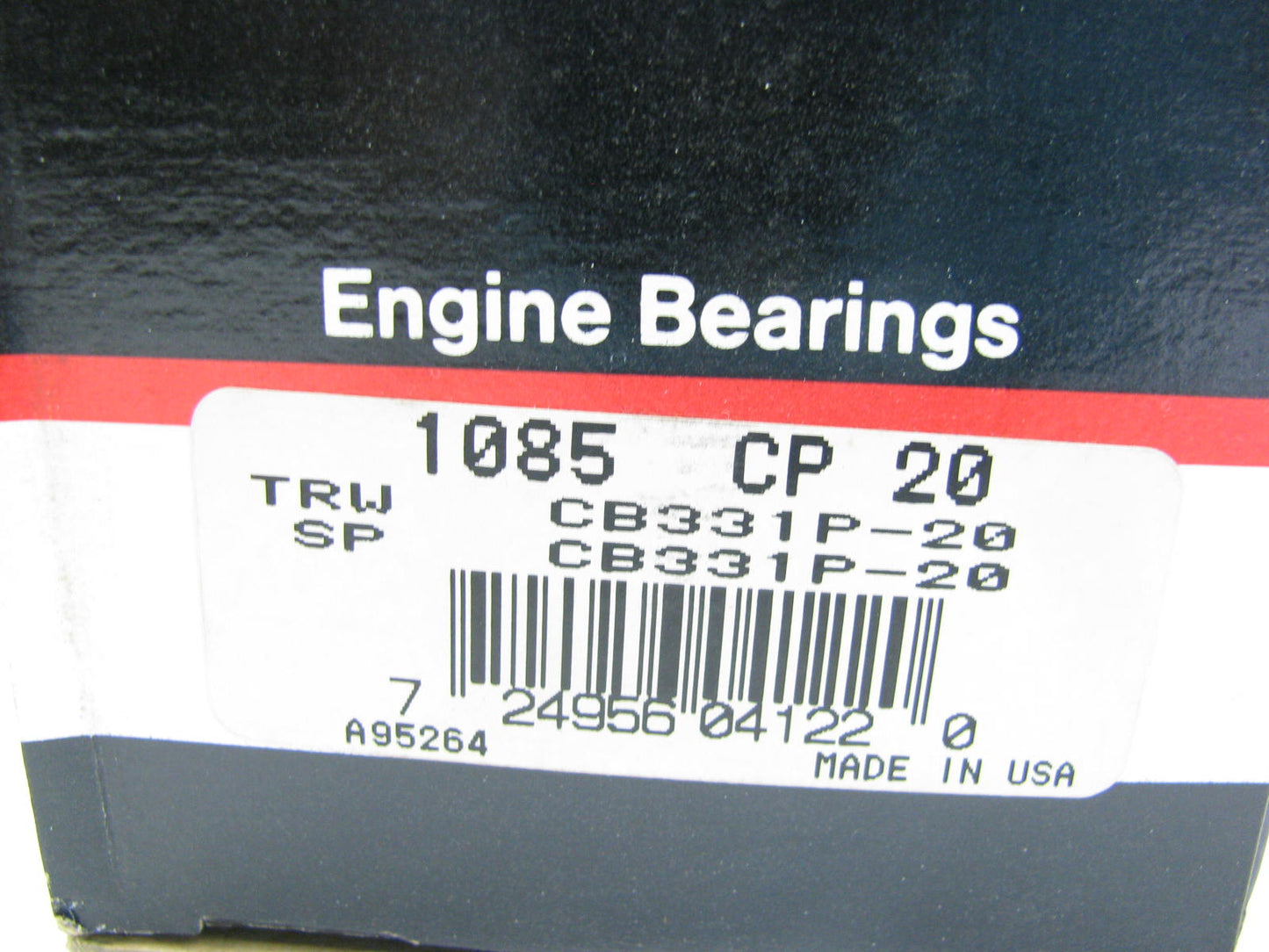 (2) Federal 1085CP-20 Connecting Rod Bearing .020'' Detroit 2-71 3-71 4-71 6-71