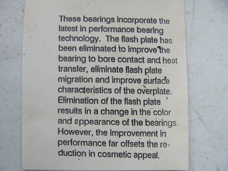 Federal 112M1X Main Bearings .001'' Oversize 1966-2000 Chevrolet 396 402 427 454