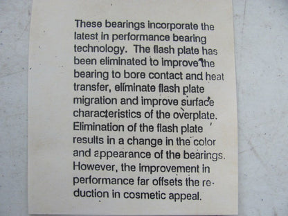 Federal 112M1X Main Bearings .001'' Oversize 1966-2000 Chevrolet 396 402 427 454