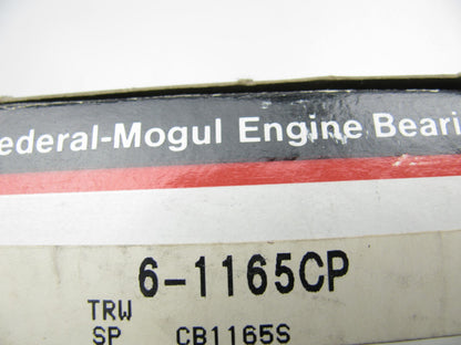 (6) Federal Mogul 1165CP Connecting Rod Bearings STD 1984-1992 Toyota 2.8L 3.0L