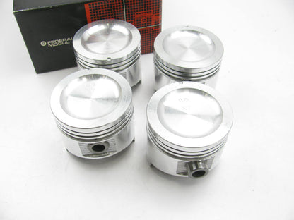 (4) Federal Mogul 12148P-075 Engine Piston .75mm For 1978-1979 Datsun 1.4L A14