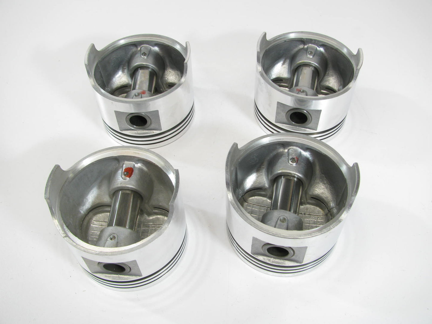 (4) Federal Mogul 12161P-100 Engine Piston 1.00mm 1973 Honda Civic 1.2L-L4