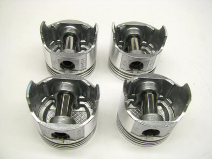 (4) Federal Mogul 12185P Engine Pistons - STD Size - for Suzuki F8A 0.8L 797cc