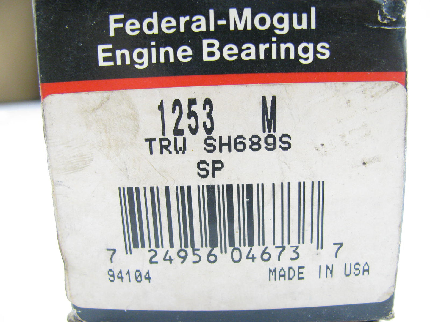 Federal Mogul 1253M Camshaft Bearings - Standard For Case 188 3.1L Diesel