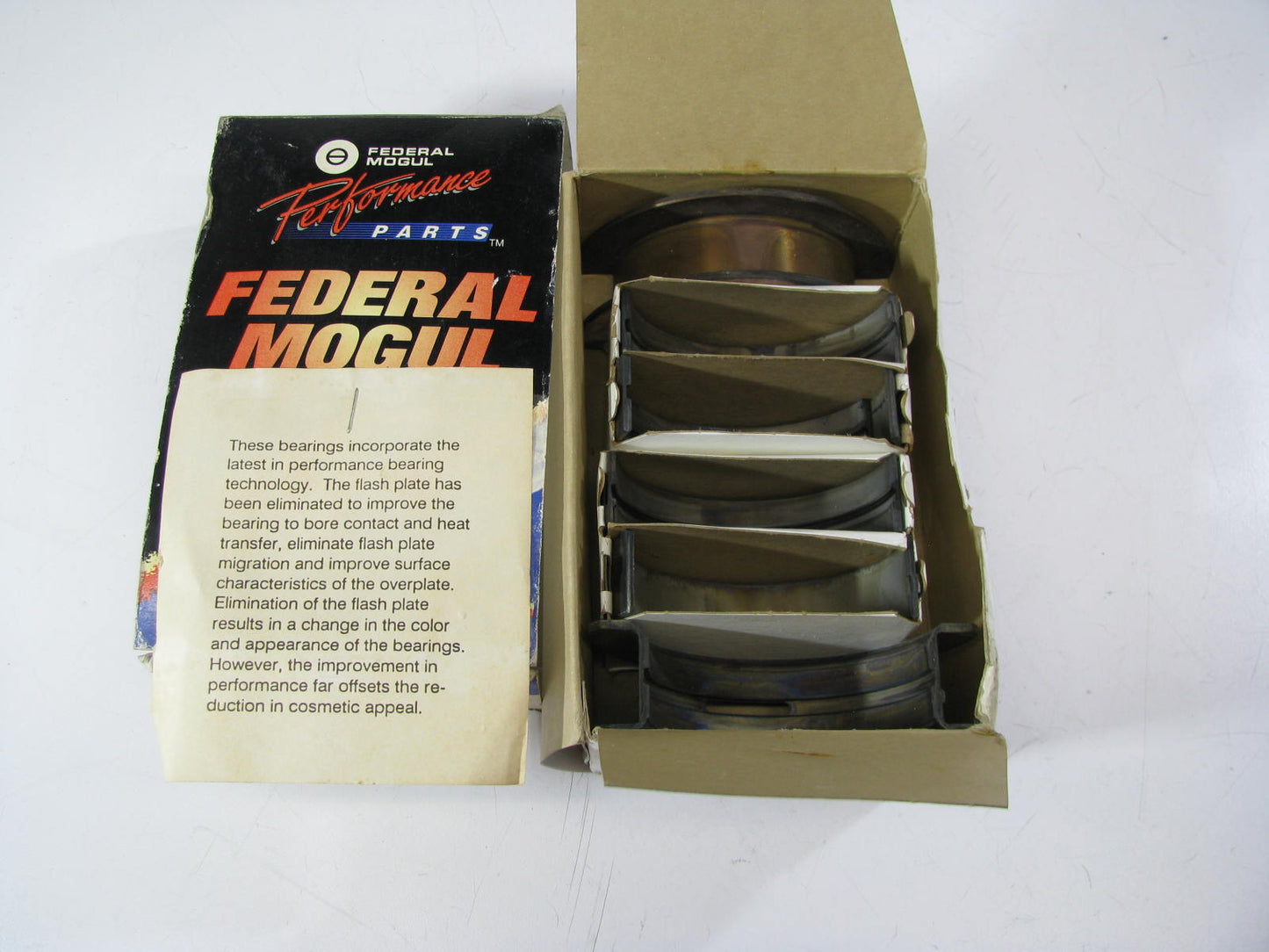 Federal Mogul 126M1 Performance Main Bearings .001'' 1970-1974 Ford 351C-V8