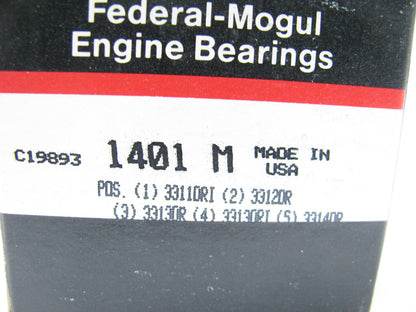 Federal Mogul 1401M Camshaft Bearings For 66-91 Jeep AMC 290 304 343 360 390 401
