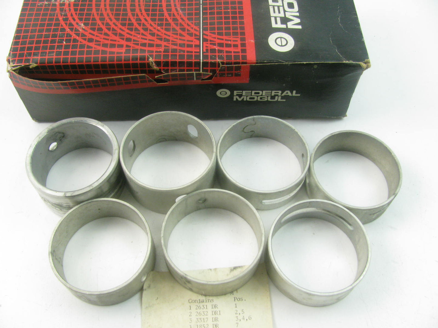 Federal Mogul 1406M Camshaft Cam Bearings - Standard For Mack 673 EN672 ENDT673