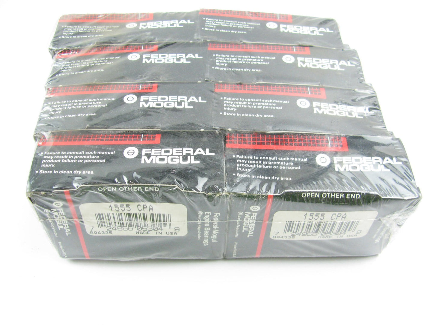 (8) Federal Mogul 1555CPA Connecting Rod Bearings STD For Pontiac 350 400 455-V8