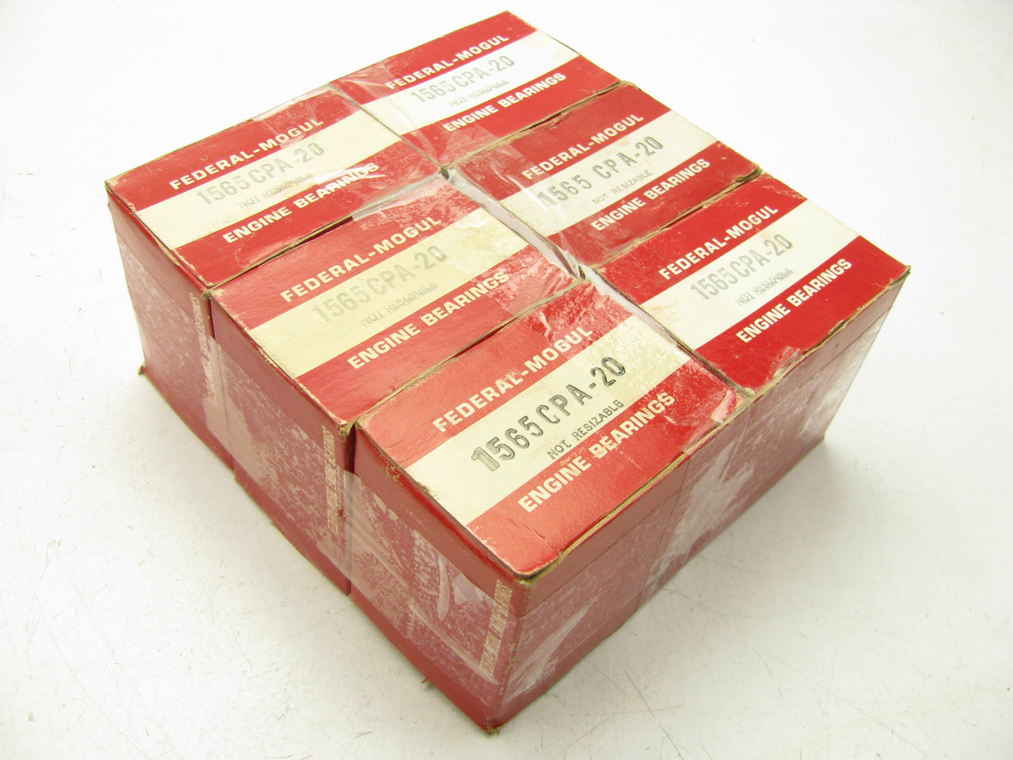 (6) Federal 1565CPA-20 Connecting Rod Bearings .020'' White 260A 270A 280A 290A
