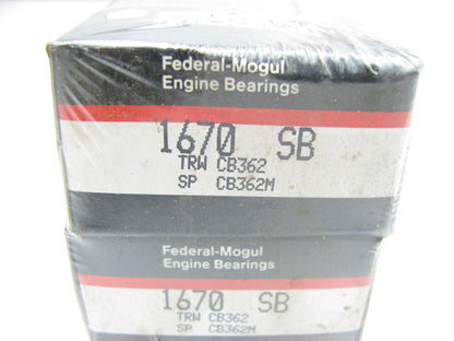 (4) Federal Mogul 1670SB Connecting Rod Bearings - Standard For Continental Z120
