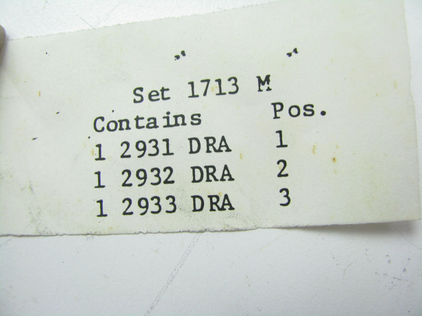 Federal Mogul 1713M-25MM Camshaft Bearings .25mm 1954-79 VW 1.2L 1.3L 1.5L 1.6L