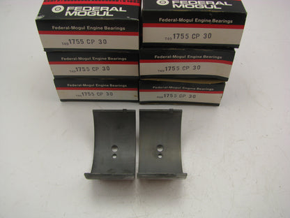 (6) Federal Mogul 1755CP30 Connecting Rod Bearings .030''  Mack 605 672 673 707