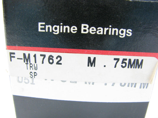 Federal 1762M-75MM Camshaft Bearings .75mm 1979-89 Mercedes 2.2L 2.4L 2.5L 3.0L