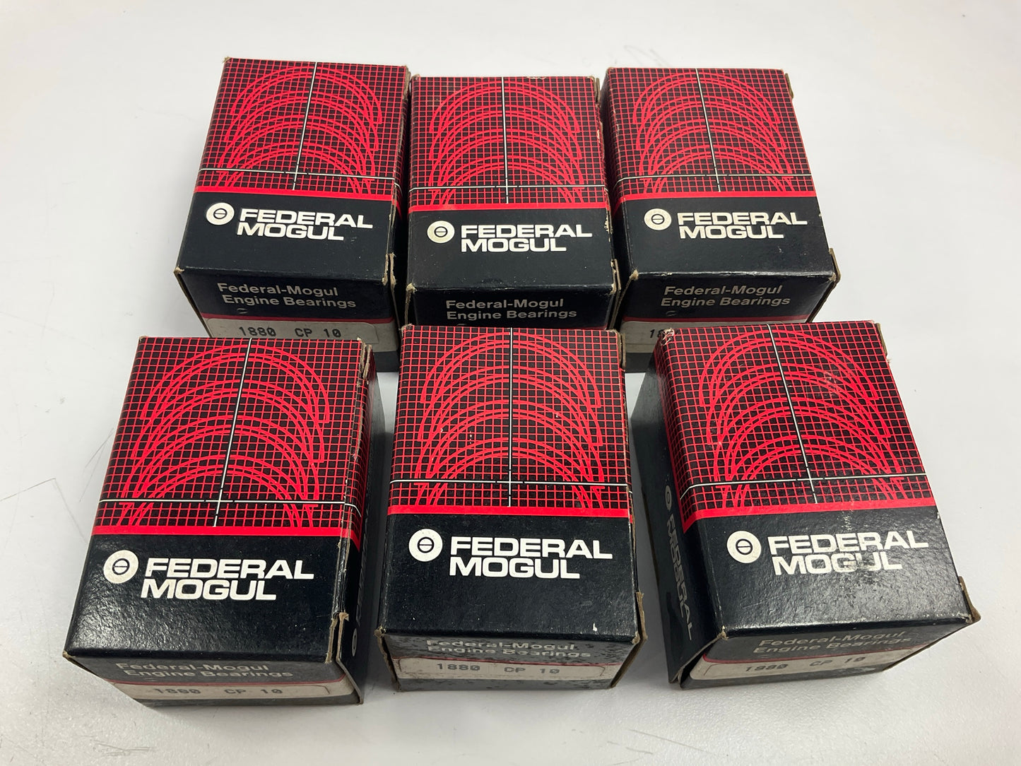 (6) Federal Mogul 1880CP-10 Connecting Rod Bearings .010'' Waukesha 180 185 190
