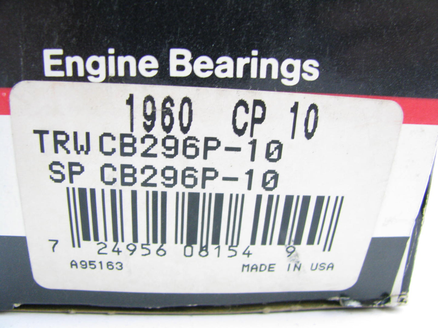 Federal 1960CP-10 Rod Bearing .010'' Cummins H NH NT 448 464 495 672 743 855
