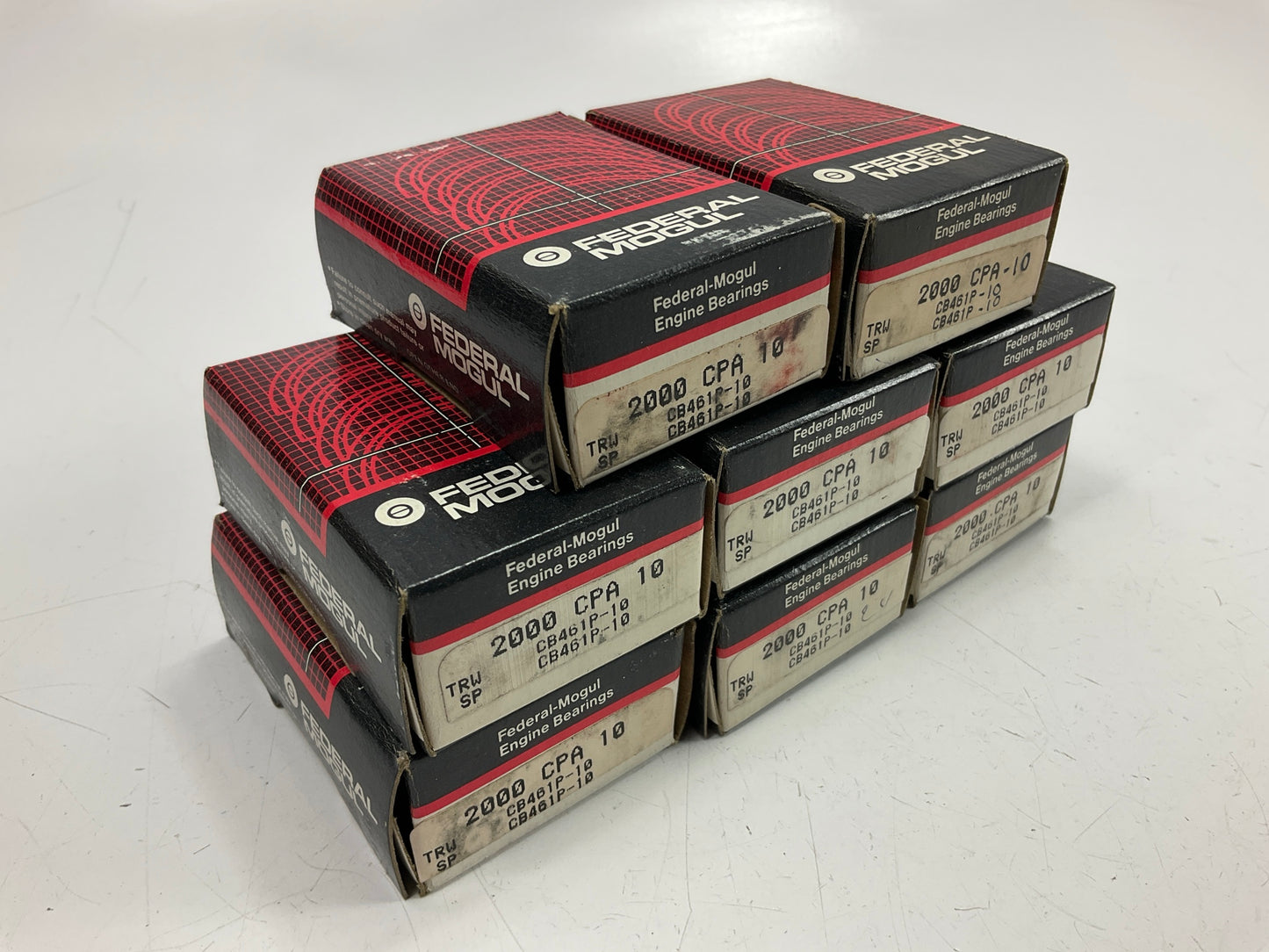 (8) Federal 2000CPA-10 Connecting Rod Bearings .010'' 54-64 Ford Y-Block 239-312