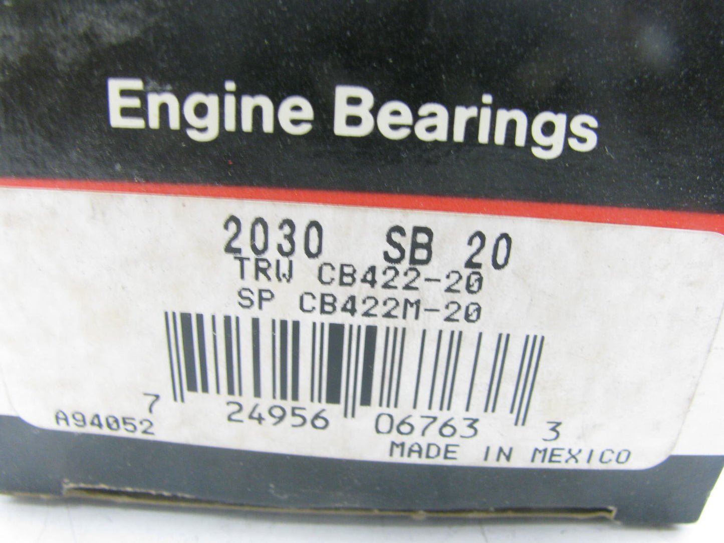 Federal Mogul 2030SB20 Connecting Rod Bearing .020'' International 248 264 281