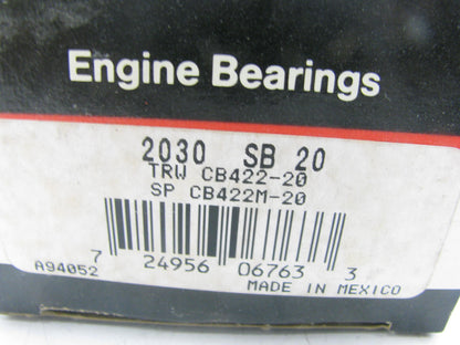 Federal Mogul 2030SB20 Connecting Rod Bearing .020'' International 248 264 281