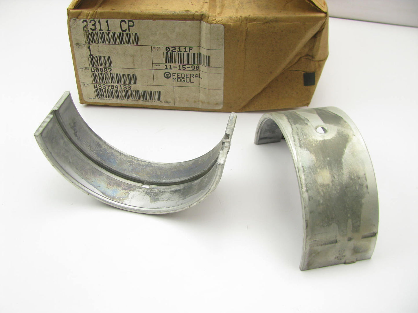 Federal Mogul 2311-CP Main Engine Bearing Pair - LeRoi L34600 L4000 V12 ANTIQUE