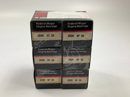 (6) Federal 2595AP-30 Connecting Rod Bearings .030'' For John Deere 232, 248-L6