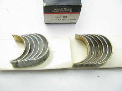 (6) Federal 2945RA-25MM Connecting Rod Bearings .25mm Opel 2473cc 2586cc 2605cc