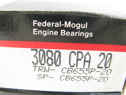 (4) Federal 3080CPA-20 Connecting Rod Bearings .020'' For G148B G164 G188B G188D