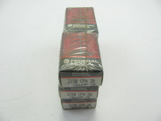 (6) Federal Mogul 3150CPA-20 Connecting Rod Bearings .020'' 1965-1996 Ford 300-L6