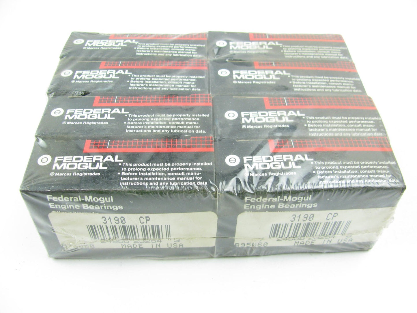 (8) Federal Mogul 3190CP Connecting Rod Bearings STD - Chevrolet BBC 348-454