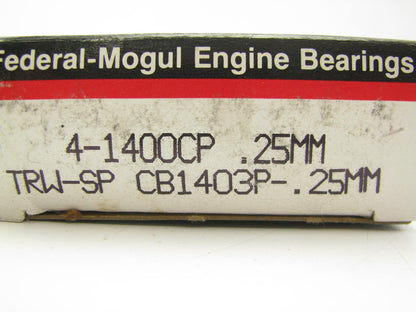 Federal Mogul 4-1400CP 25MM Connecting Rod Bearings .25mm 1987-96 Ford 1.9L