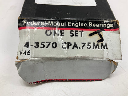 Federal 4-3570CPA-75MM Connecting Rod Bearings .75mm 1981-1985 Isuzu G180Z 1.8L