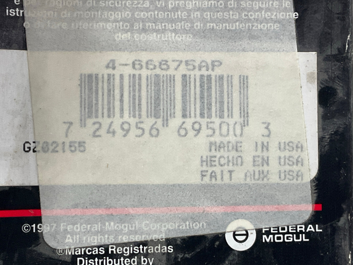 Federal Mogul 4-66675AP Connecting Rod Bearings For MITSUBISHI 2.6L 4-CYL.