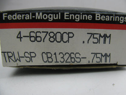 Federal 4-66780CP-75MM Connecting Rod Bearings .75mm For 82-99 Nissan 1.5L 1.6L