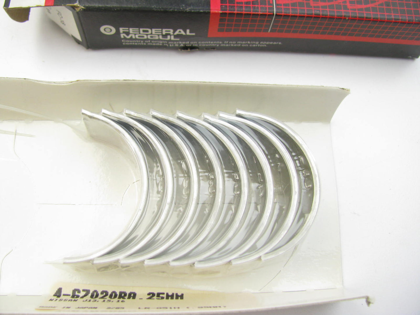 Federal 4-67020RA-25MM Rod Bearings .25mm For 1961-1969 Datsun 1.2L 1.3L 1.6L