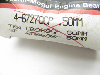 Federal Mogul 4-67270CP-50MM Connecting Rod Bearing Set .50mm Toyota 1.1 1.2 1.3