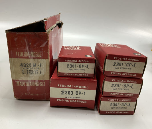 Federal Mogul 4020M-1 Engine Main Bearings .001'' 1958-1963 Ford FE 330-427 V8