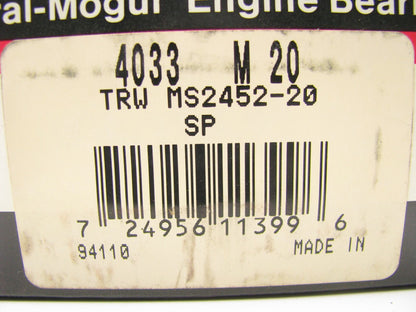 Federal Mogul 4033M20 Engine Main Bearings .020'' For 1975-78 Chrysler 400 V8