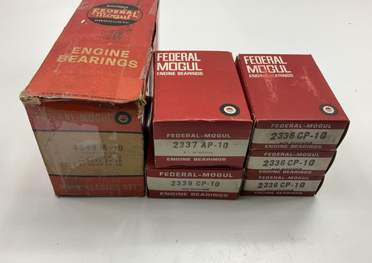 Federal Mogul 4040M-10 Engine Main Bearings .010'' - Pontiac 326 350 389 400 V8